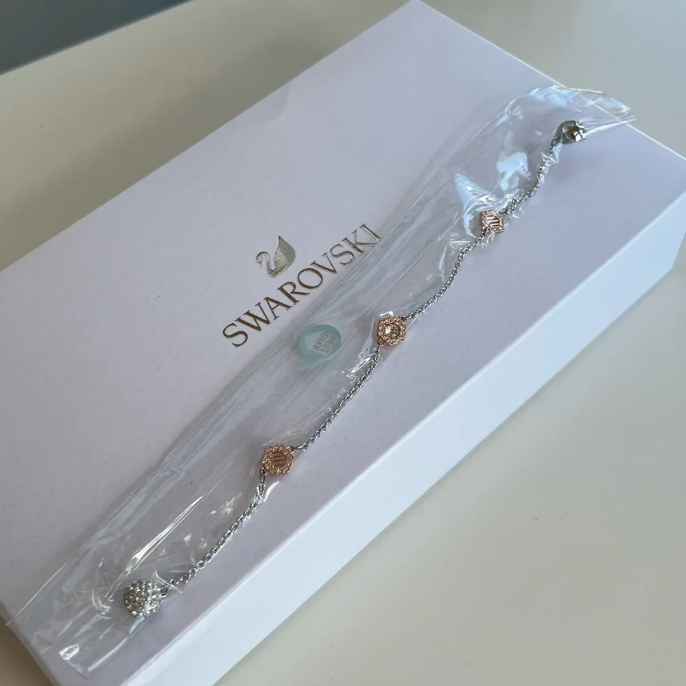Swarovski Rose Gold Hexagon Remix Collection Bracelet Brand New - Picture 2 of 6